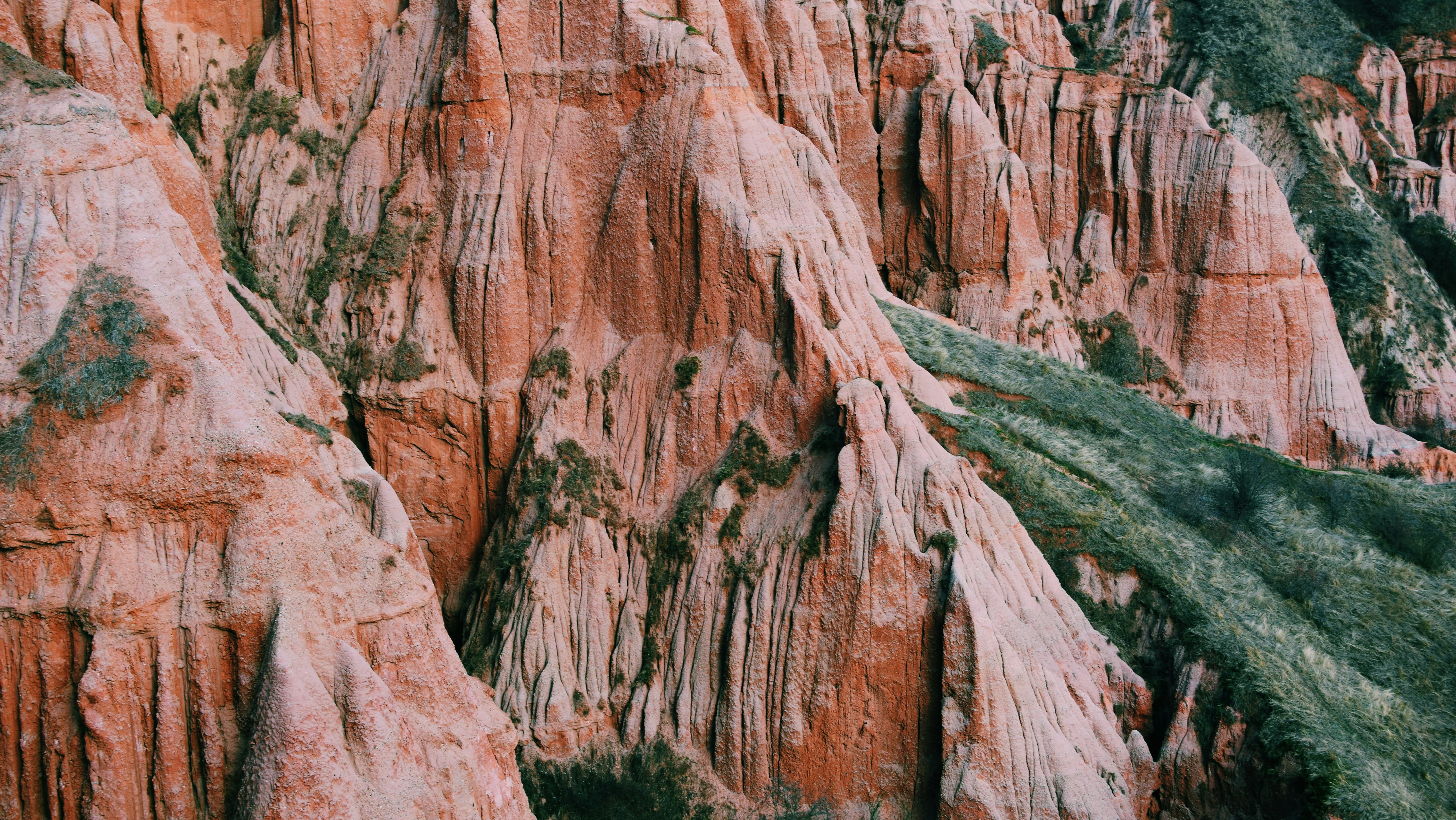 brown rock formation